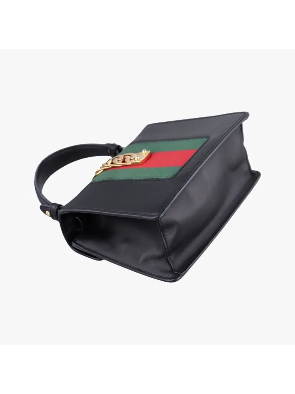 Gucci Sylvie Black Leather Shoulder Bag